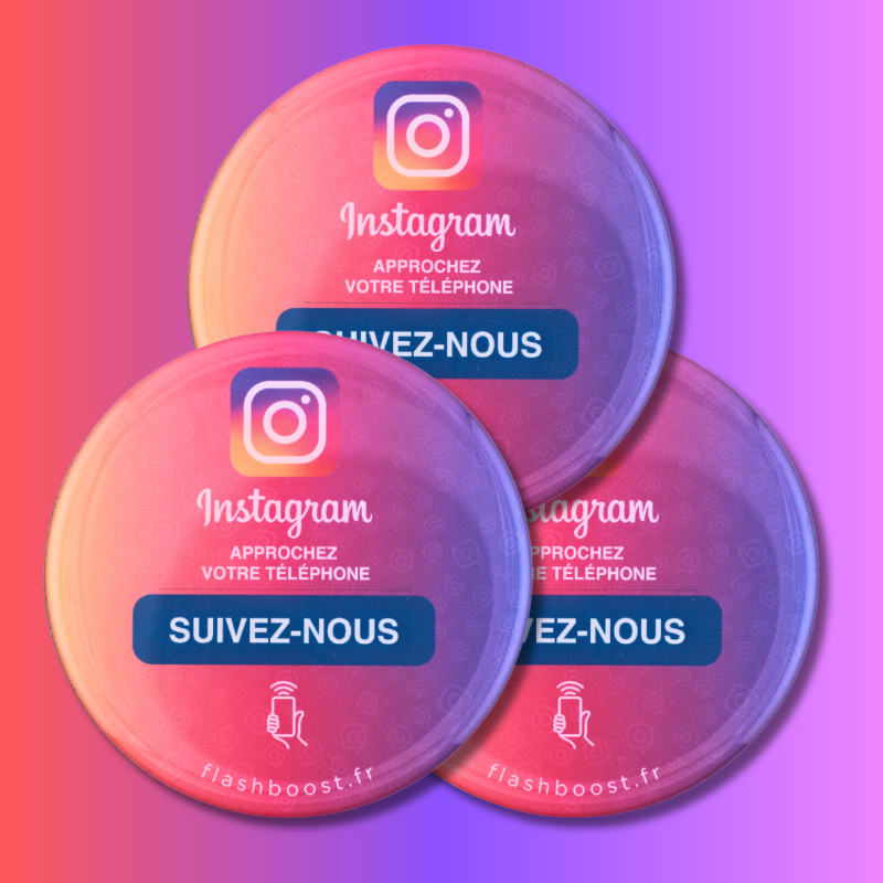 Plaque Instagram NFC