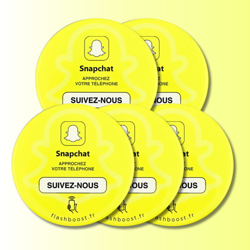 Plaque Snapchat NFC