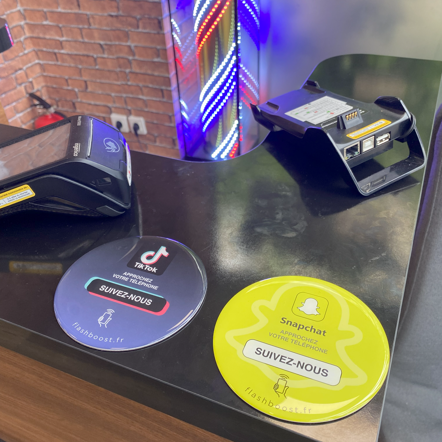 Plaque Snapchat NFC