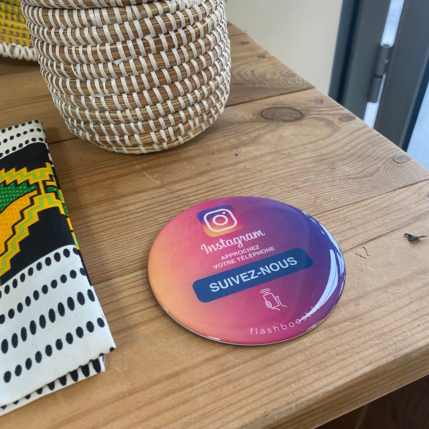 Plaque Instagram NFC