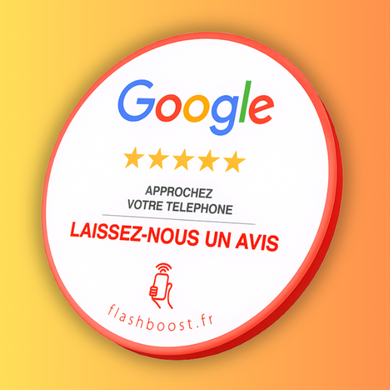 Plaque Google NFC