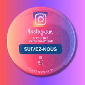 Plaque Instagram NFC