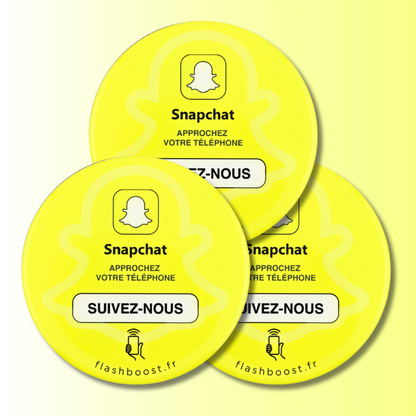 Plaque Snapchat NFC
