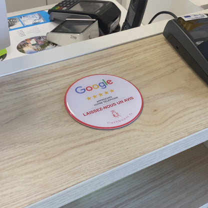 Plaque Google NFC